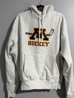 Signature Concepts University of Minnesota Hockey Hooded Sweatshirt - Light Gray